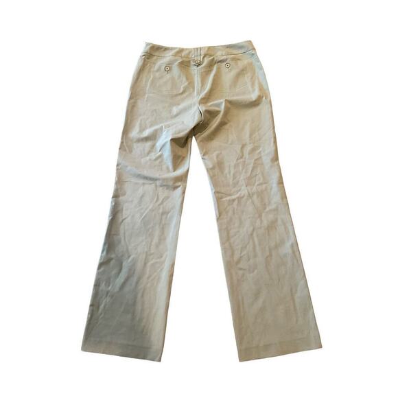 Womny Pants Women's 10 Green Polyester Stretch Pockets Straight Leg Classic Fit - Picture 2 of 8